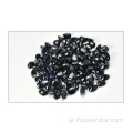 الشكل البيضاوي الشكل الطبيعي الصيني الأسود الياقوت الأحجار الكريمة